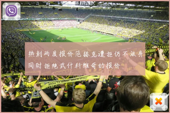 热刺两度报价范赫克遭拒仍不放弃同时拒绝武什科维奇的报价